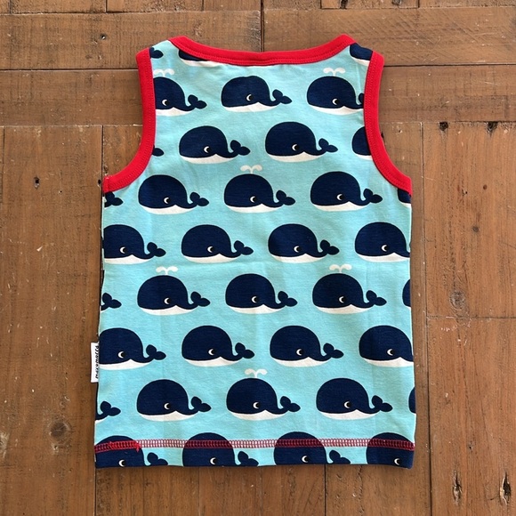 Maxomorra tank top sleeveless top ice cream popsicle whale bundle set of two - Picture 5 of 9